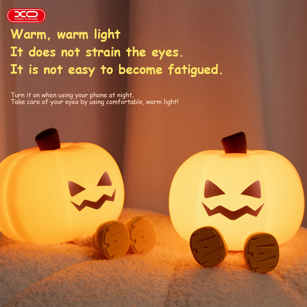 Glow-in-the-Dark Pumpkin Light – Halloween Decoration