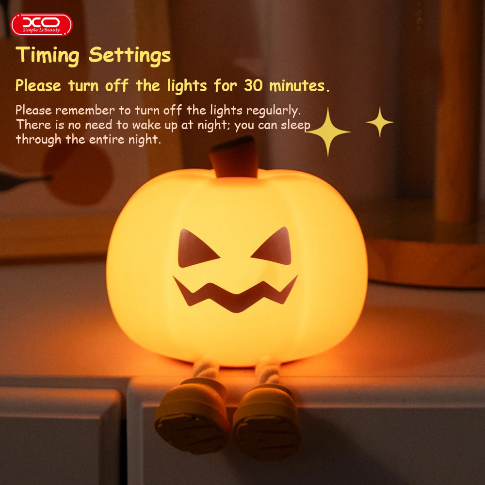 Glow-in-the-Dark Pumpkin Light – Halloween Decoration