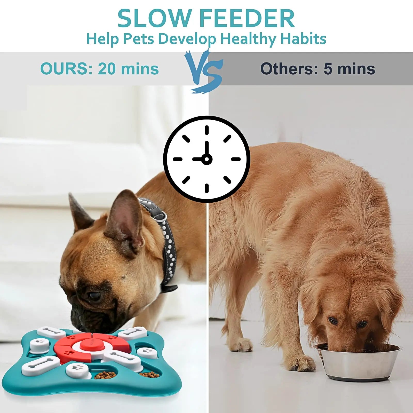 Interactive Dog Puzzle Toy – Treat Dispensing