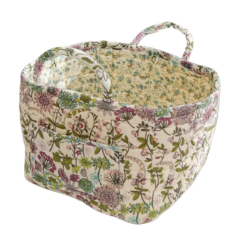 Boho Floral Laundry Basket