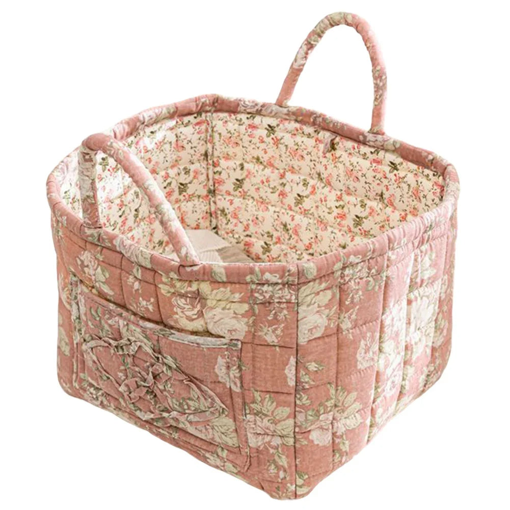 Boho Floral Laundry Basket