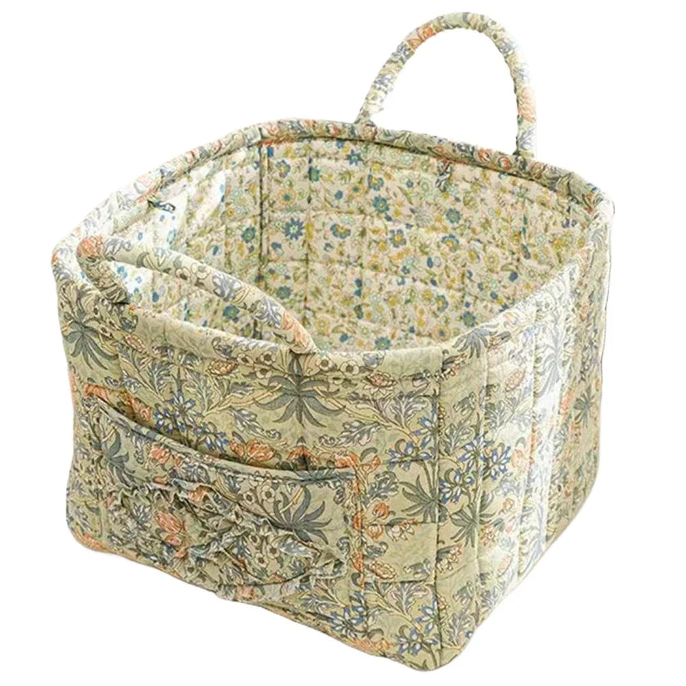 Boho Floral Laundry Basket
