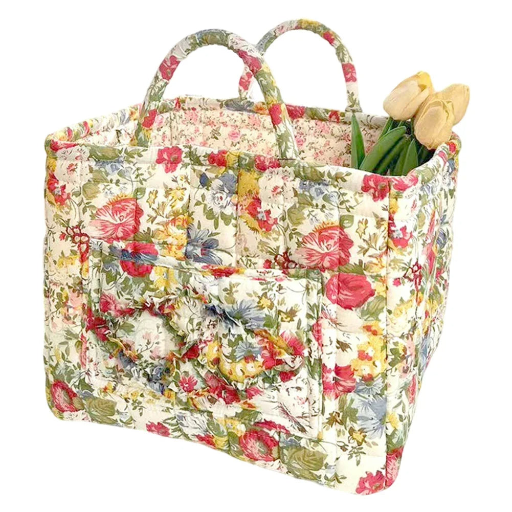 Boho Floral Laundry Basket