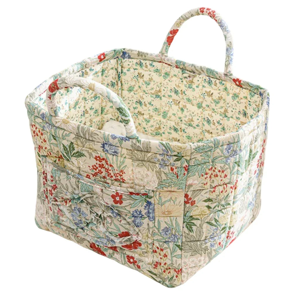 Boho Floral Laundry Basket