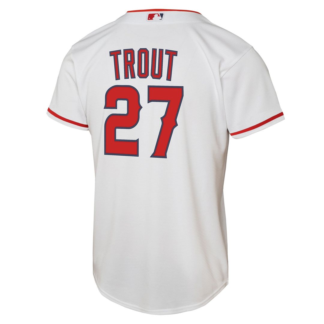 Mike Trout Los Angeles Angels Nike Youth Home Replica Player Jersey - White