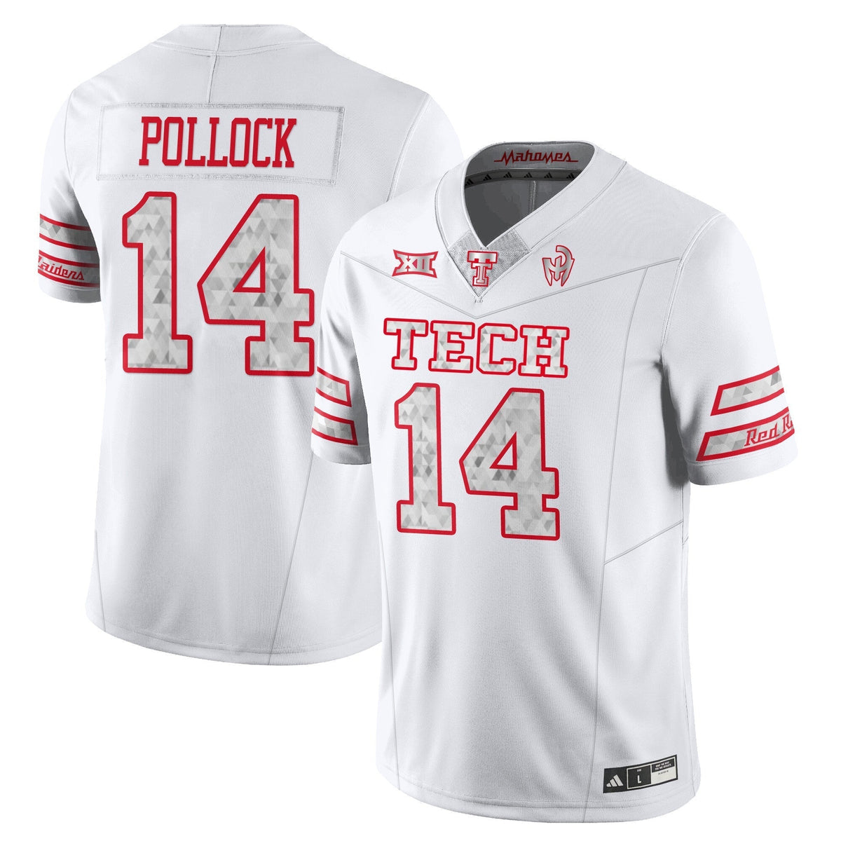 Texas Tech Football ââ¬ÅGalvanICEDââ¬Â Jersey - All Stitched