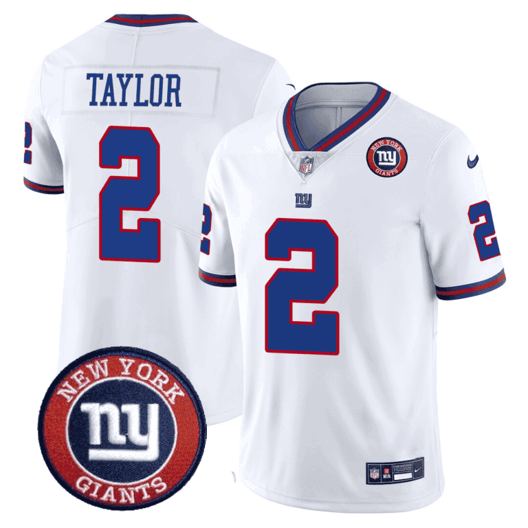 Giants Logo Patch Limited Jersey - All Stitched