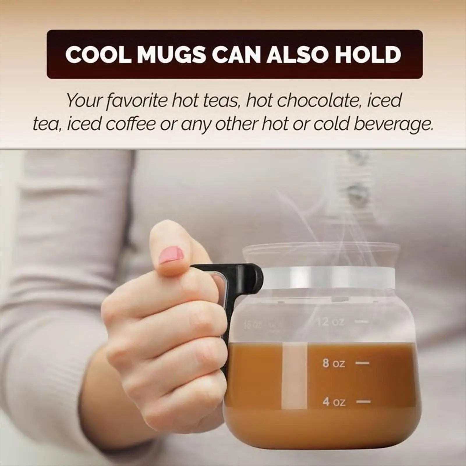 Elegant Glass Travel Mug