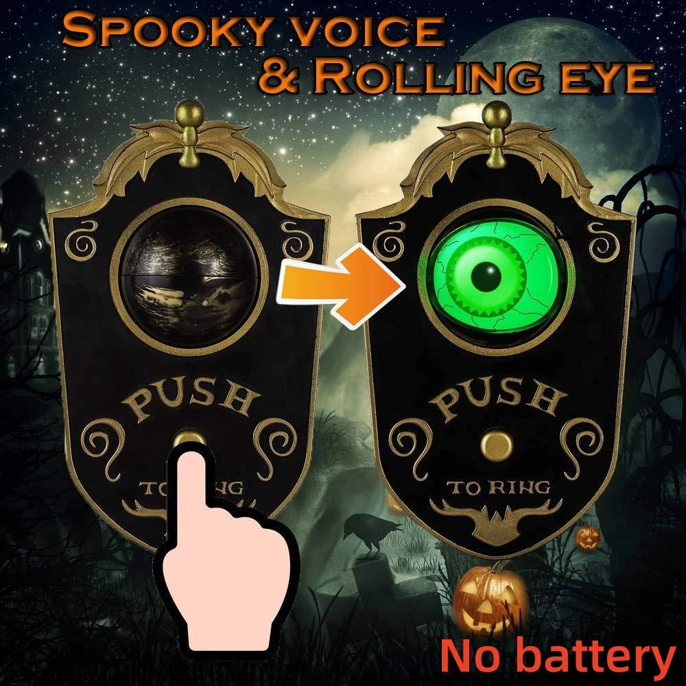 Halloween Glowing Doorbell Décor