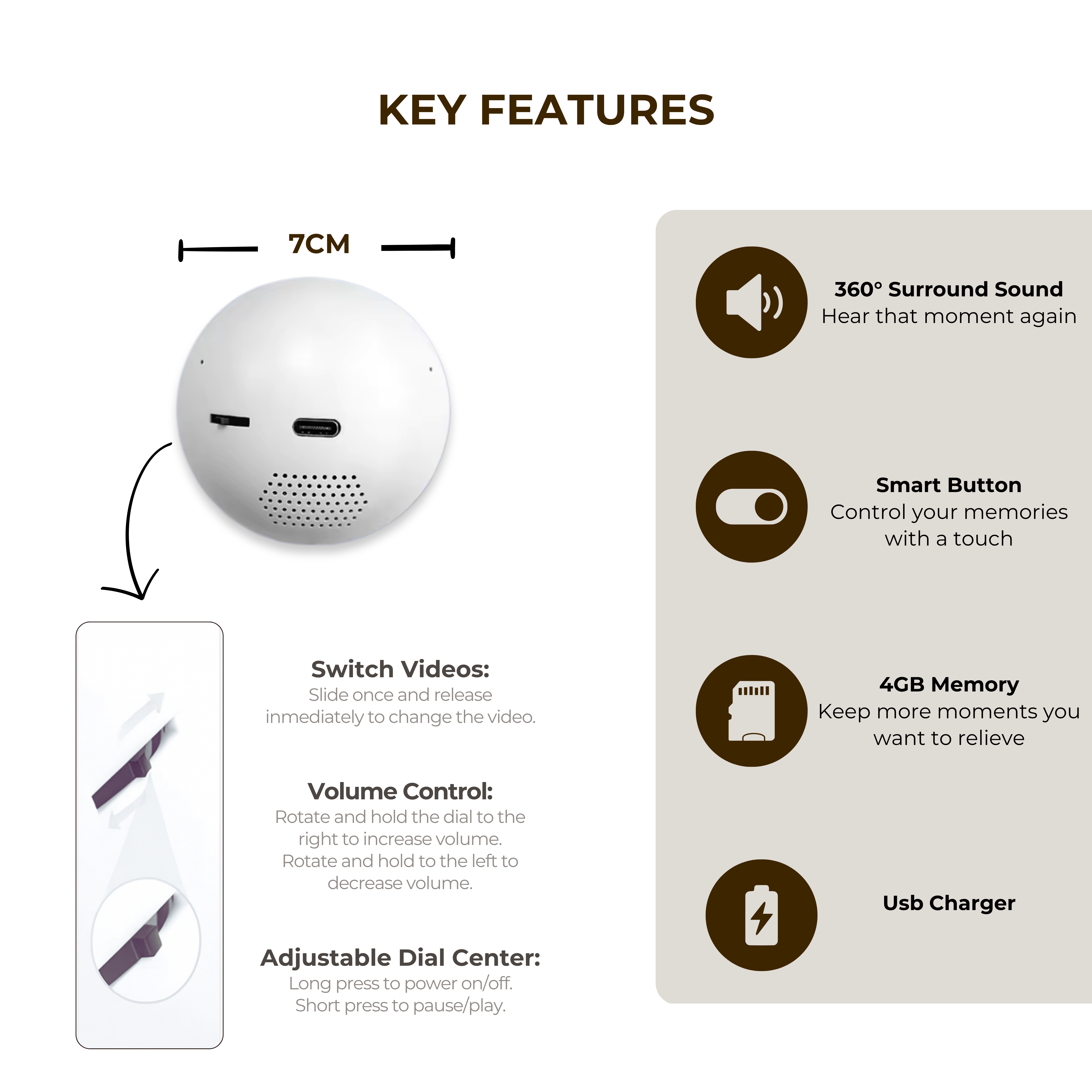 VidoSphere Magic Memory Globe