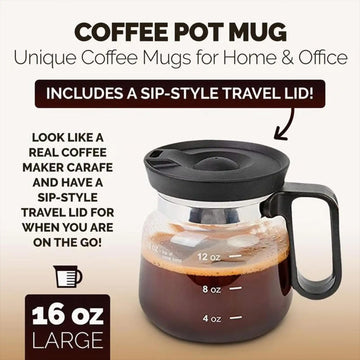 Elegant Glass Travel Mug