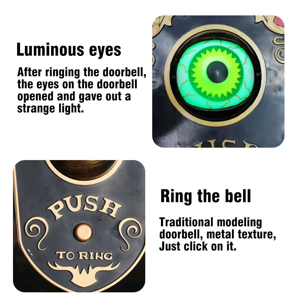 Halloween Glowing Doorbell Décor