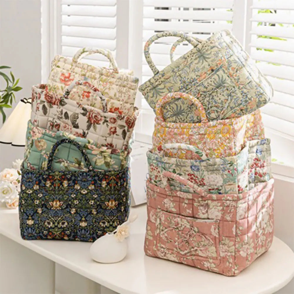 Boho Floral Laundry Basket