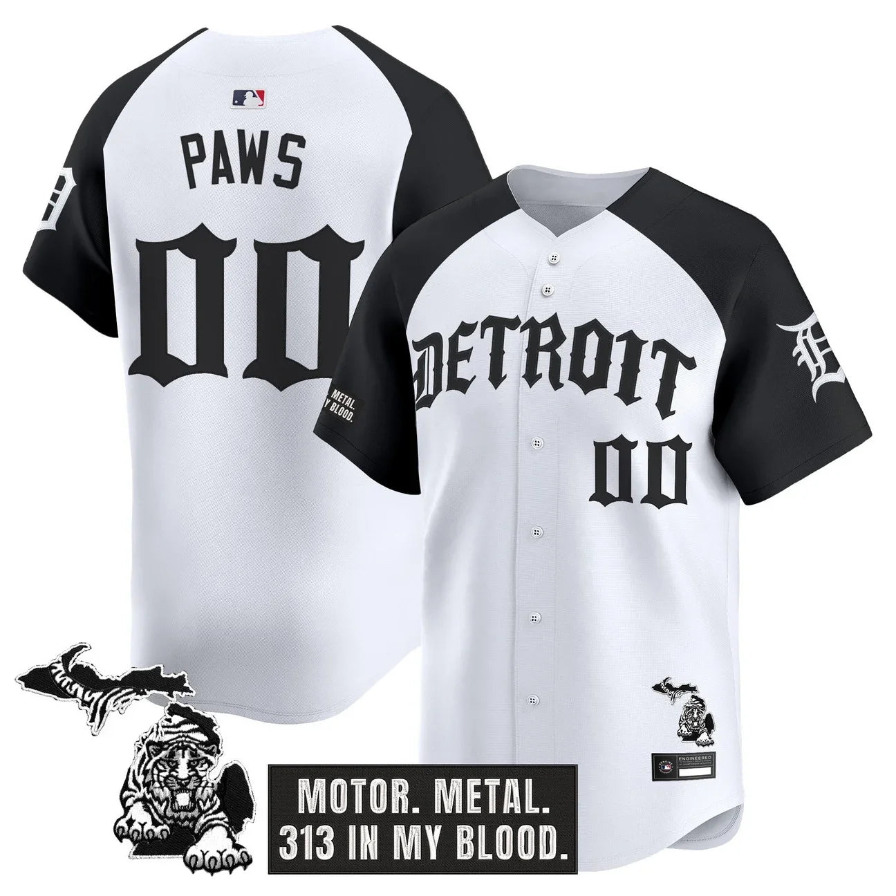 Detroit Tigers 'Old English Edition' Vapor Premier Limited Jersey - All Stitched - Alternate