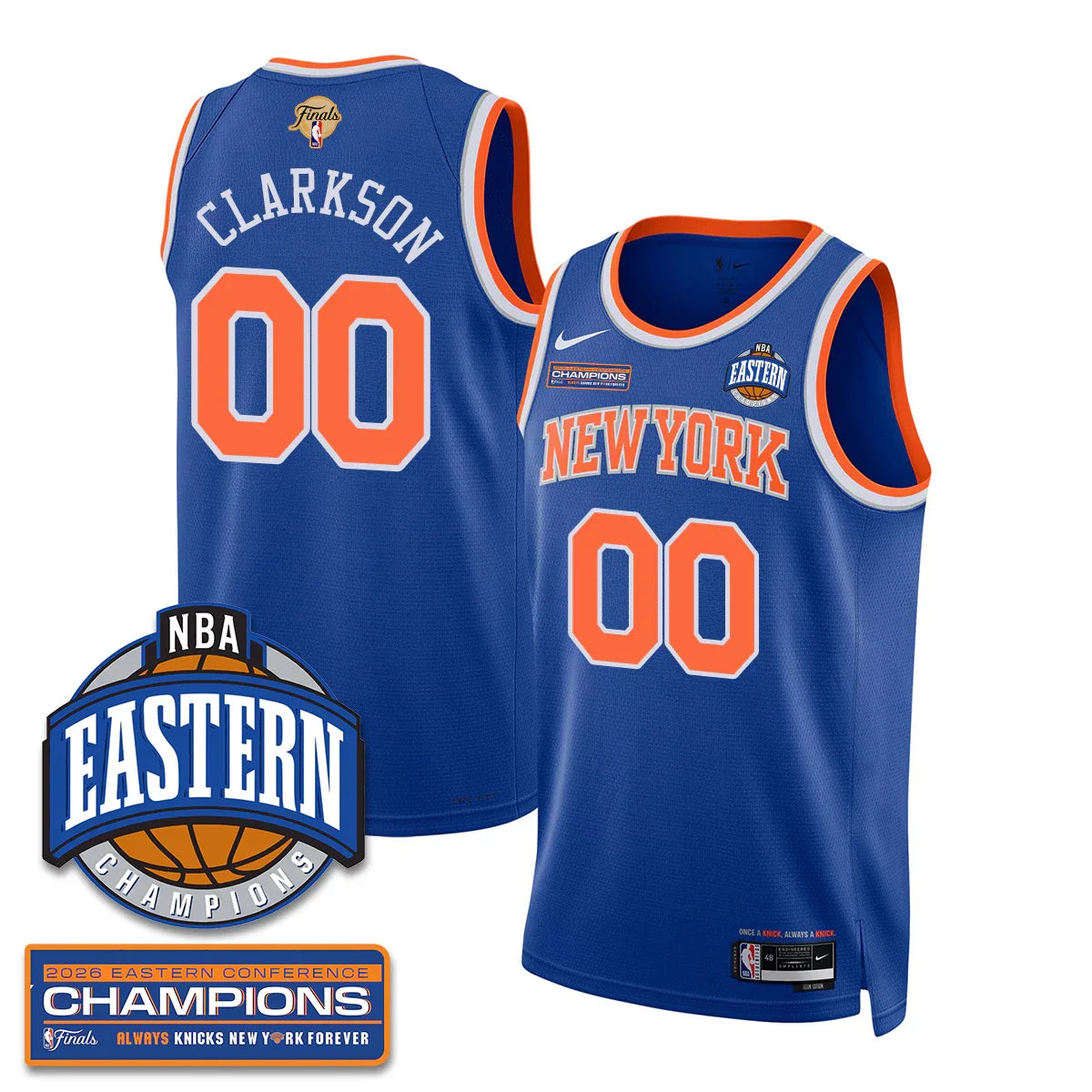 New York Knicks 2026 NBA Eastern Conference Champions Vapor Jersey - Stitched