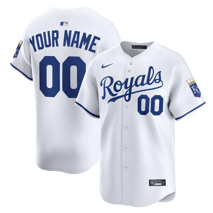 Kansas City Royals Nike Home Limited Custom Jersey - White