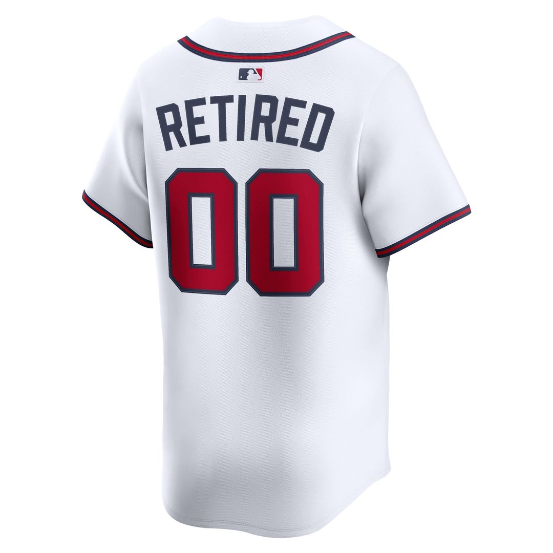 Atlanta Braves Nike Home Limited Pick-A-Player Retired Roster Jersey - White