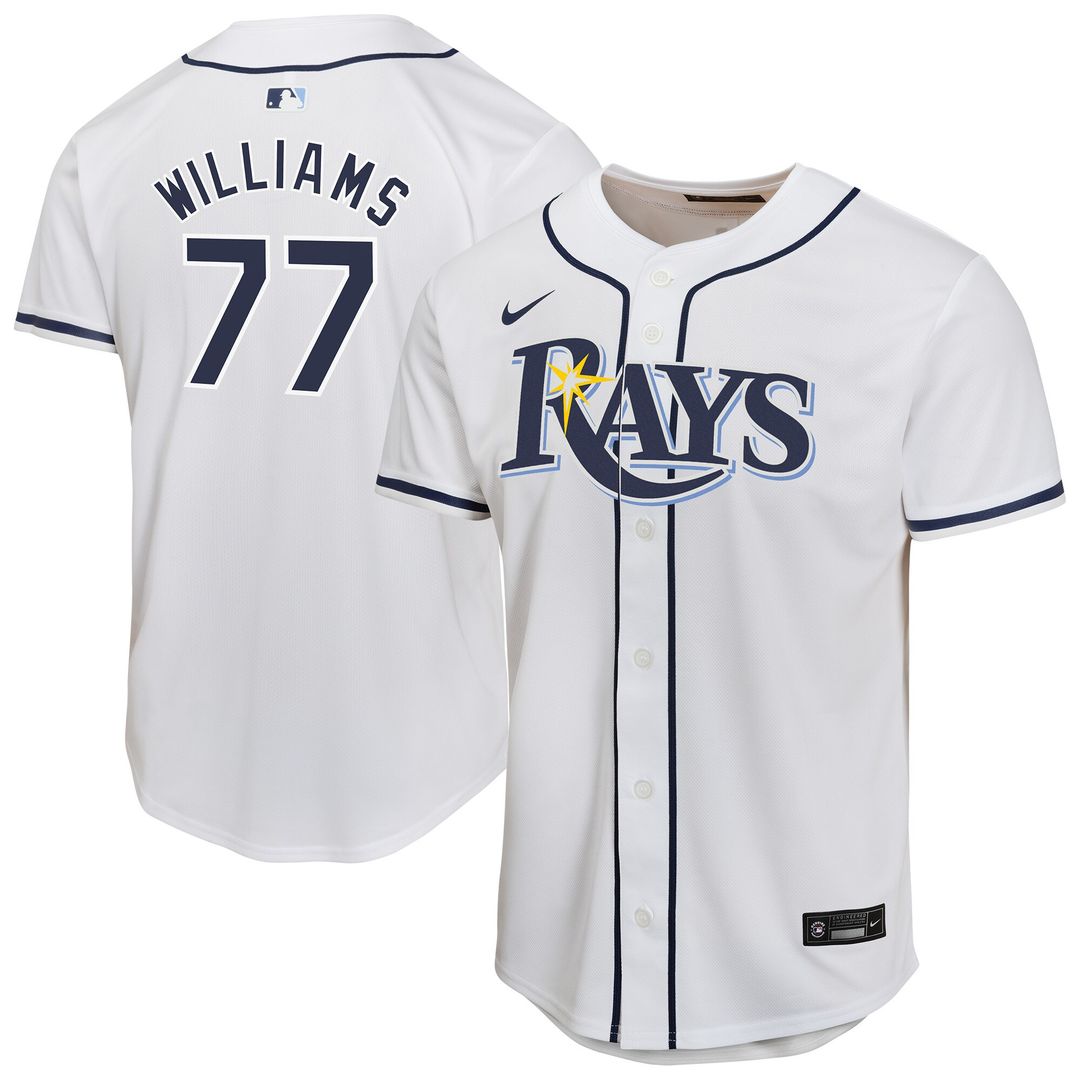 Carson Williams Tampa Bay Rays Nike Youth Home Player Game Jersey - White