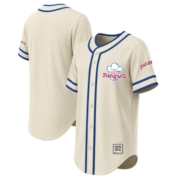 Texas Rangers Stitches Throwback Fashion Jersey - Natural