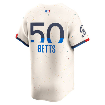 Mookie Betts Los Angeles Dodgers Nike City Connect Limited Player Jersey - Cream