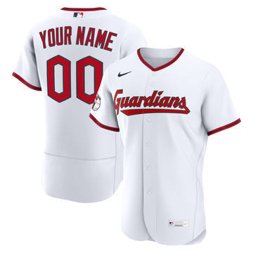 Cleveland Guardians Nike Home Authentic Custom Jersey - White