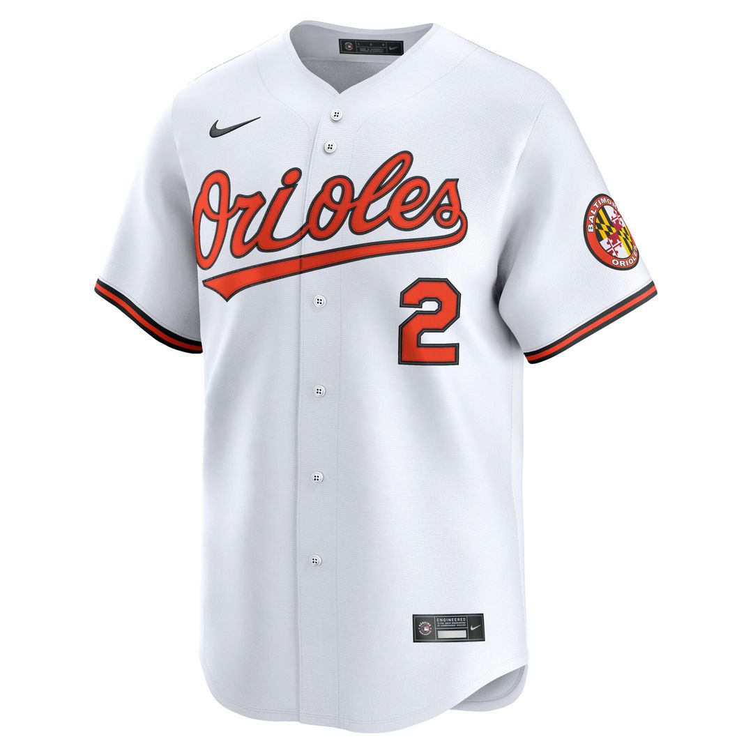 Gunnar Henderson Baltimore Orioles Nike Home Limited Player Jersey - White
