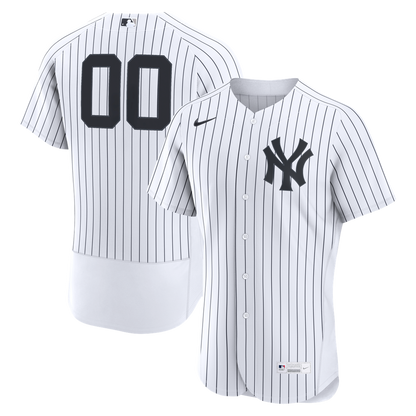 New York Yankees Nike Home Authentic Custom Jersey - White