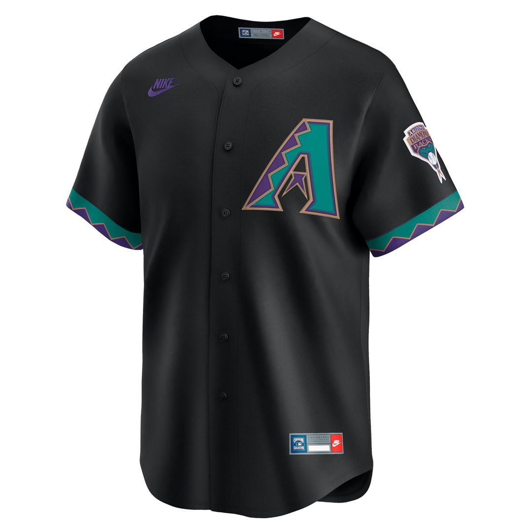 Randy Johnson Arizona Diamondbacks Nike Throwback Cooperstown Collection Limited Jersey - Black