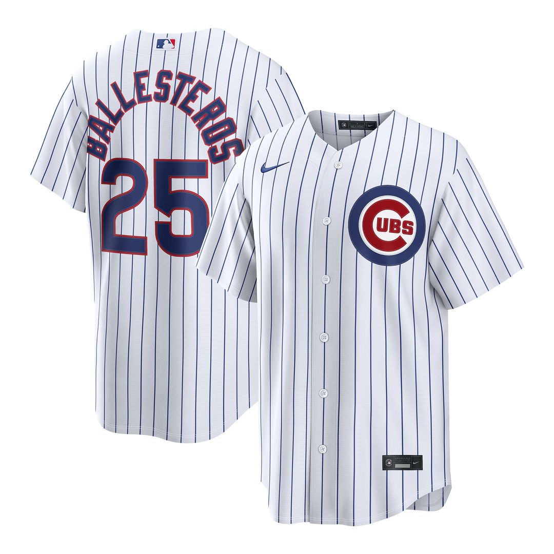 Moisés Ballesteros Chicago Cubs Nike Home Replica Jersey - White