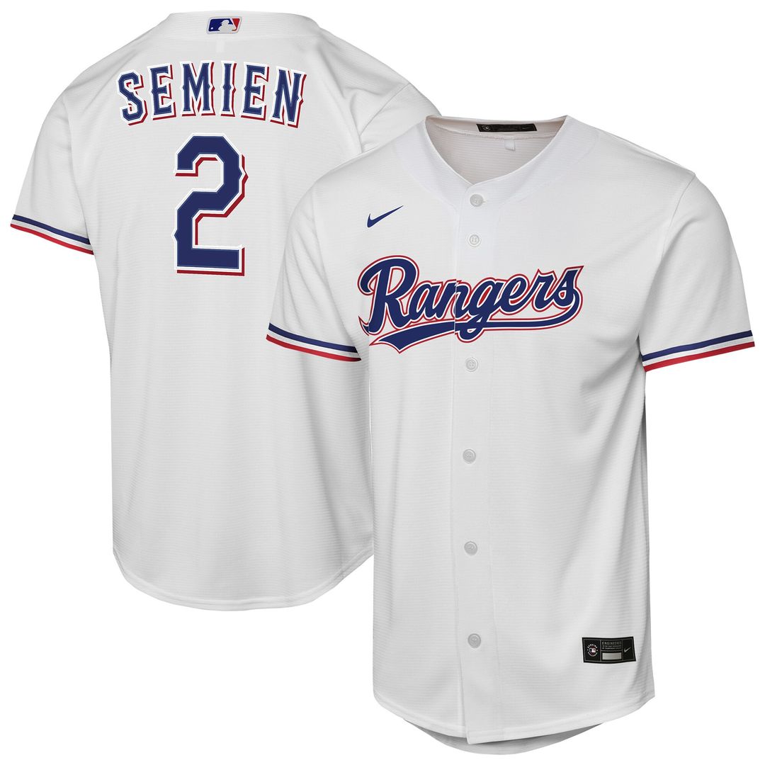 Marcus Semien Texas Rangers Nike Youth Home Replica Player Jersey - White