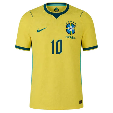 Brazil Neymar Jr. Match Authentic Home Jersey 2026 (Yellow/Teal)