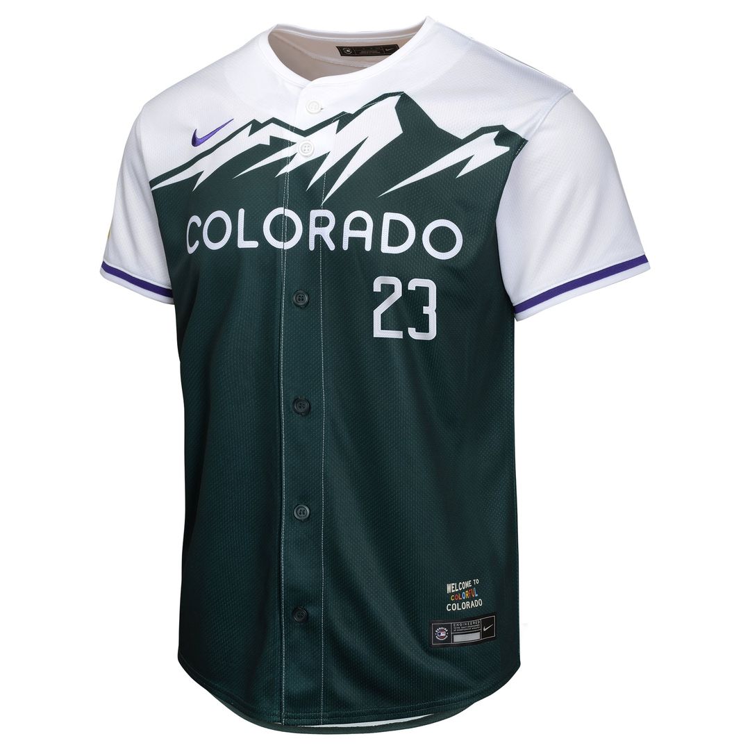 Kris Bryant Colorado Rockies Nike Youth City Connect Limited Player Jersey - Green