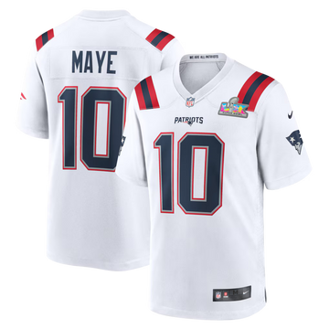 New England Patriots Road Game Super Bowl LX Patch Jersey - White