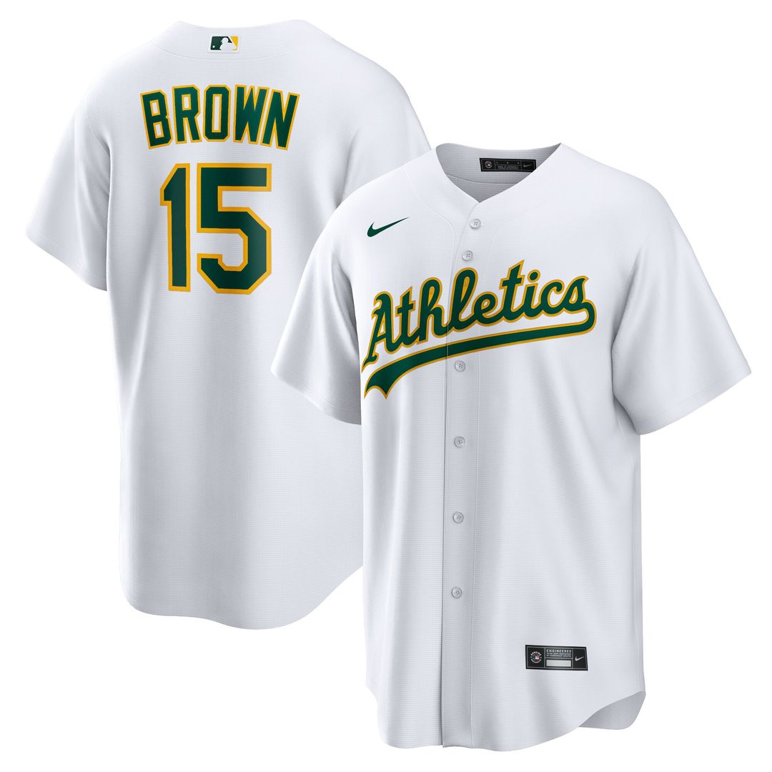 Seth Brown Athletics Nike Home Replica Jersey - White