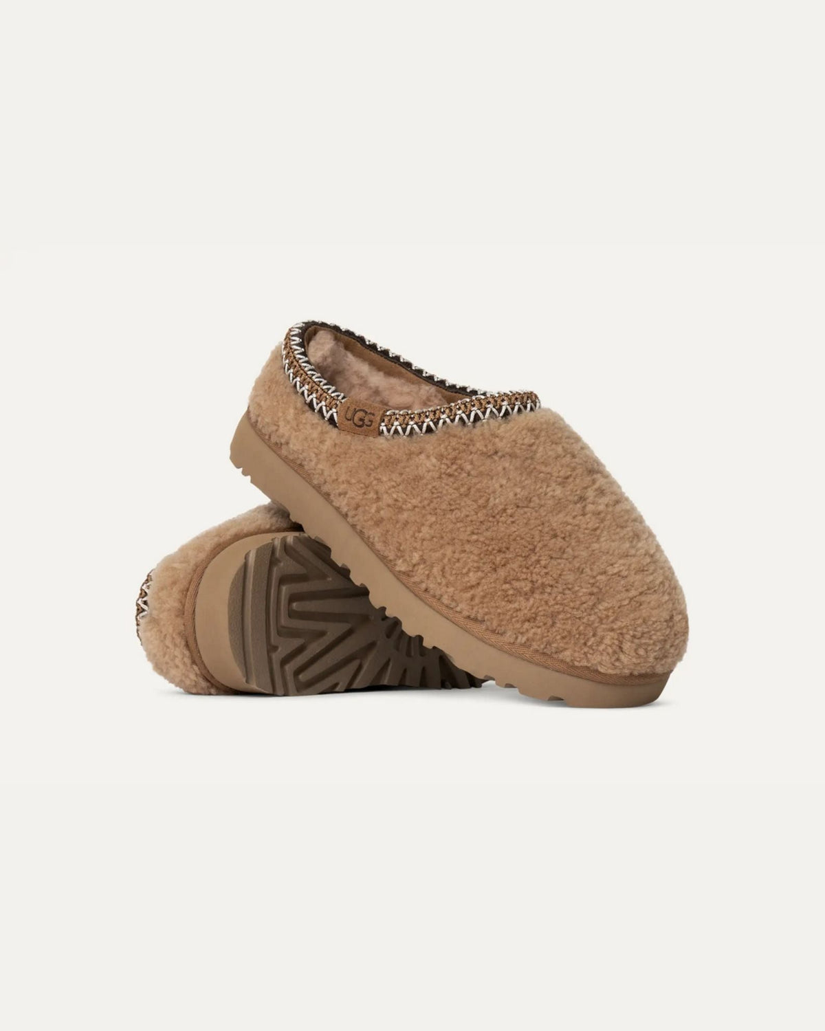 Women's Tasman Maxi Curly Slippers - Chestnut