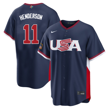 Men's #11 Gunnar Henderson USA 2026 World Baseball Classic Baseball Jersey