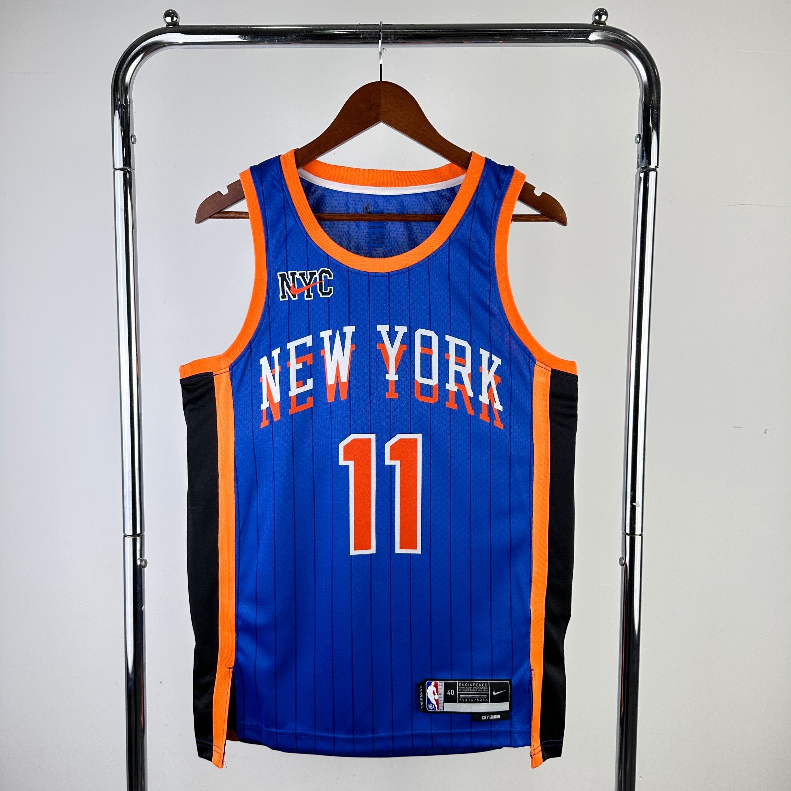 Men's #11 Jalen Brunson New York Knicks Basketball Jersey