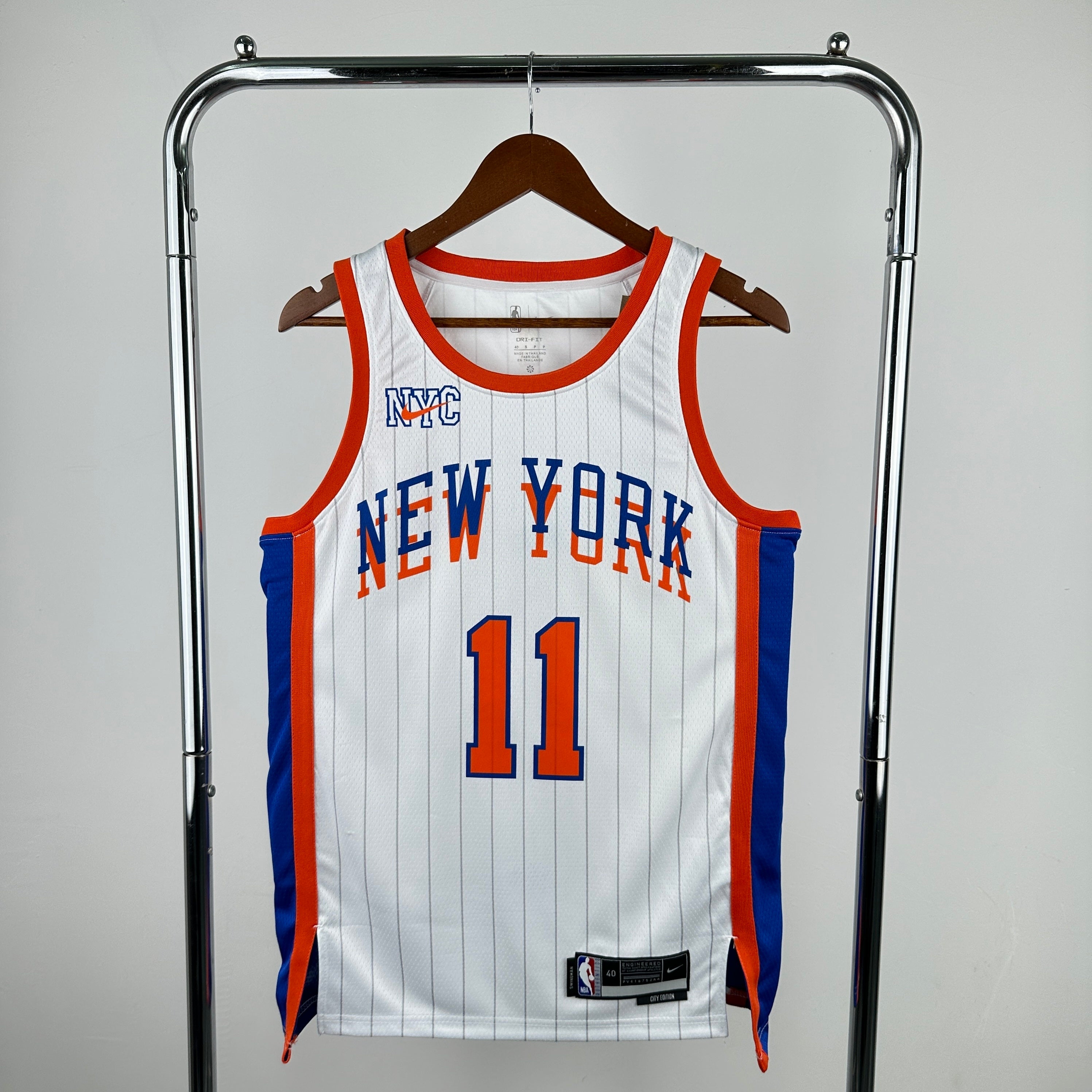 Men's #11 Jalen Brunson New York Knicks Basketball Jersey