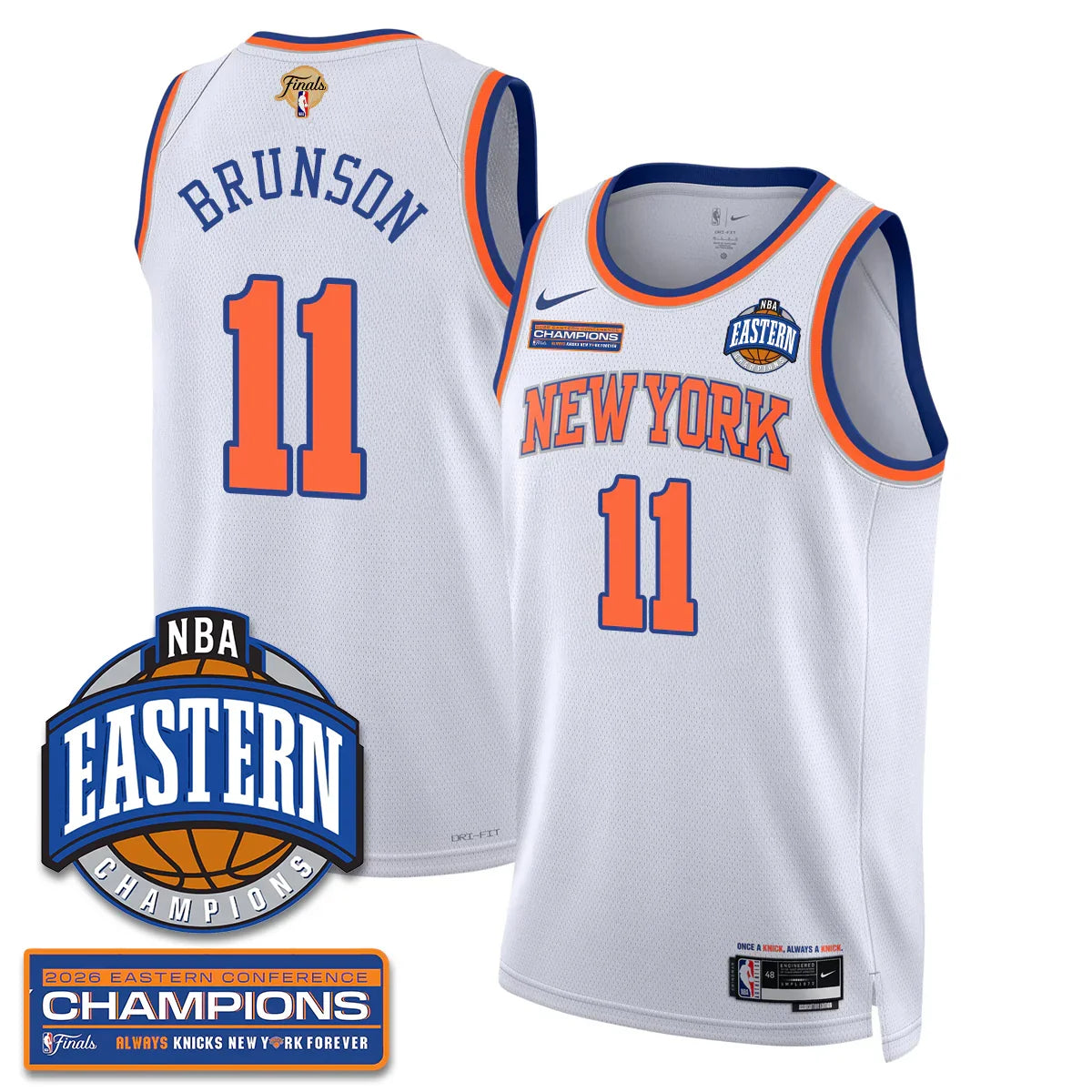 New York Knicks 2026 NBA Eastern Conference Champions Vapor Jersey - Stitched