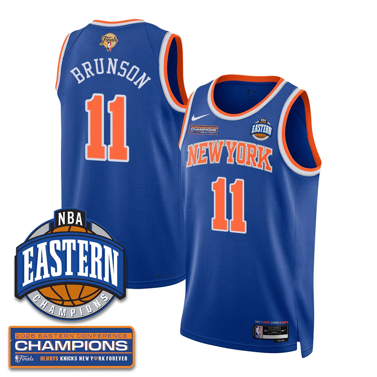 New York Knicks 2026 NBA Eastern Conference Champions Vapor Jersey - Stitched