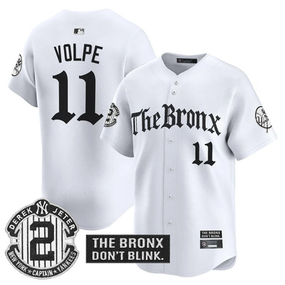 Men's Yankees 'The Bronx - Gothic Ink Drop Edition' Vapor Premier Limited Jersey - All Stitched