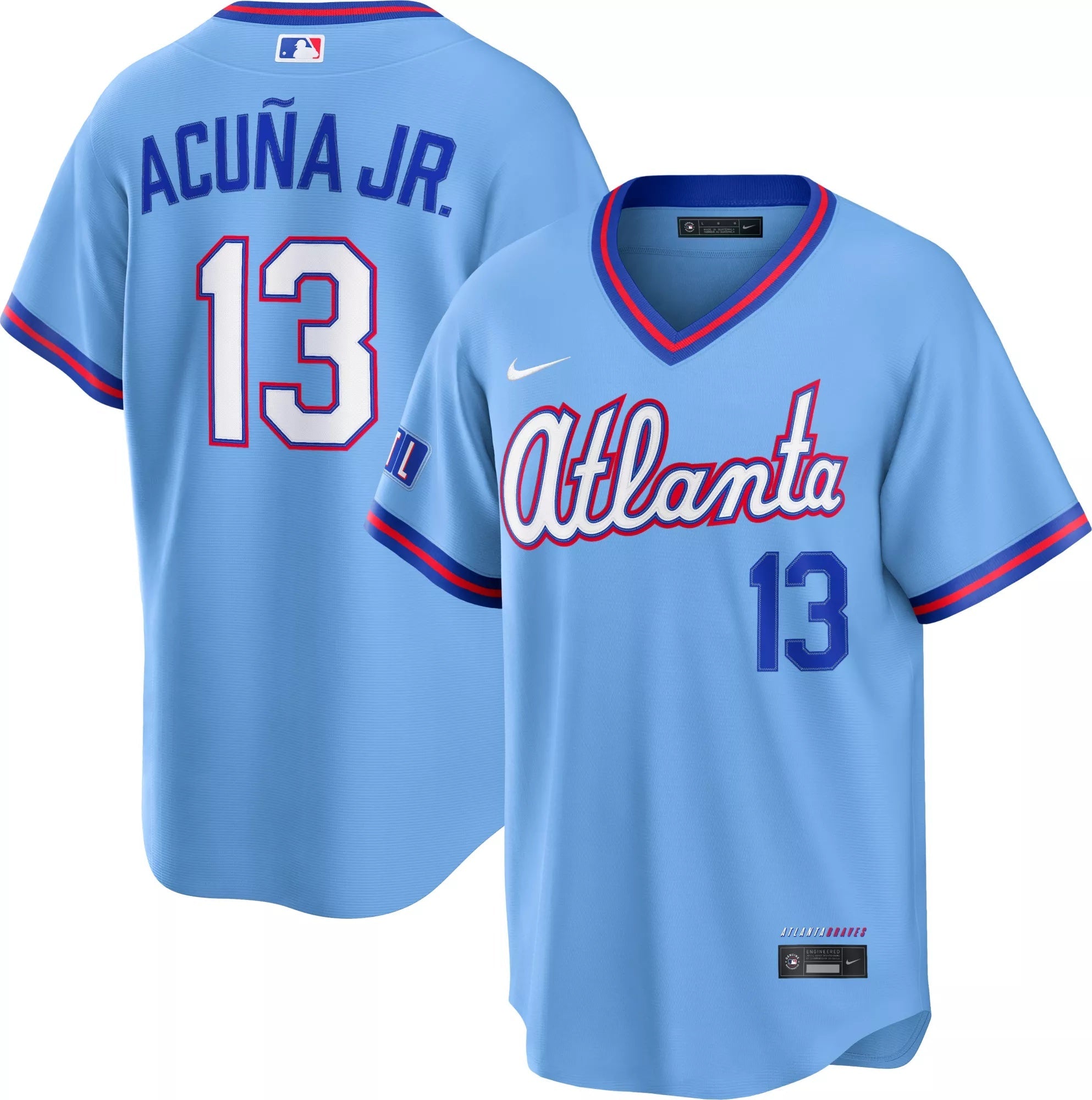 Men's #13 Ronald Acuña Jr Atlanta Braves Baseball Jersey