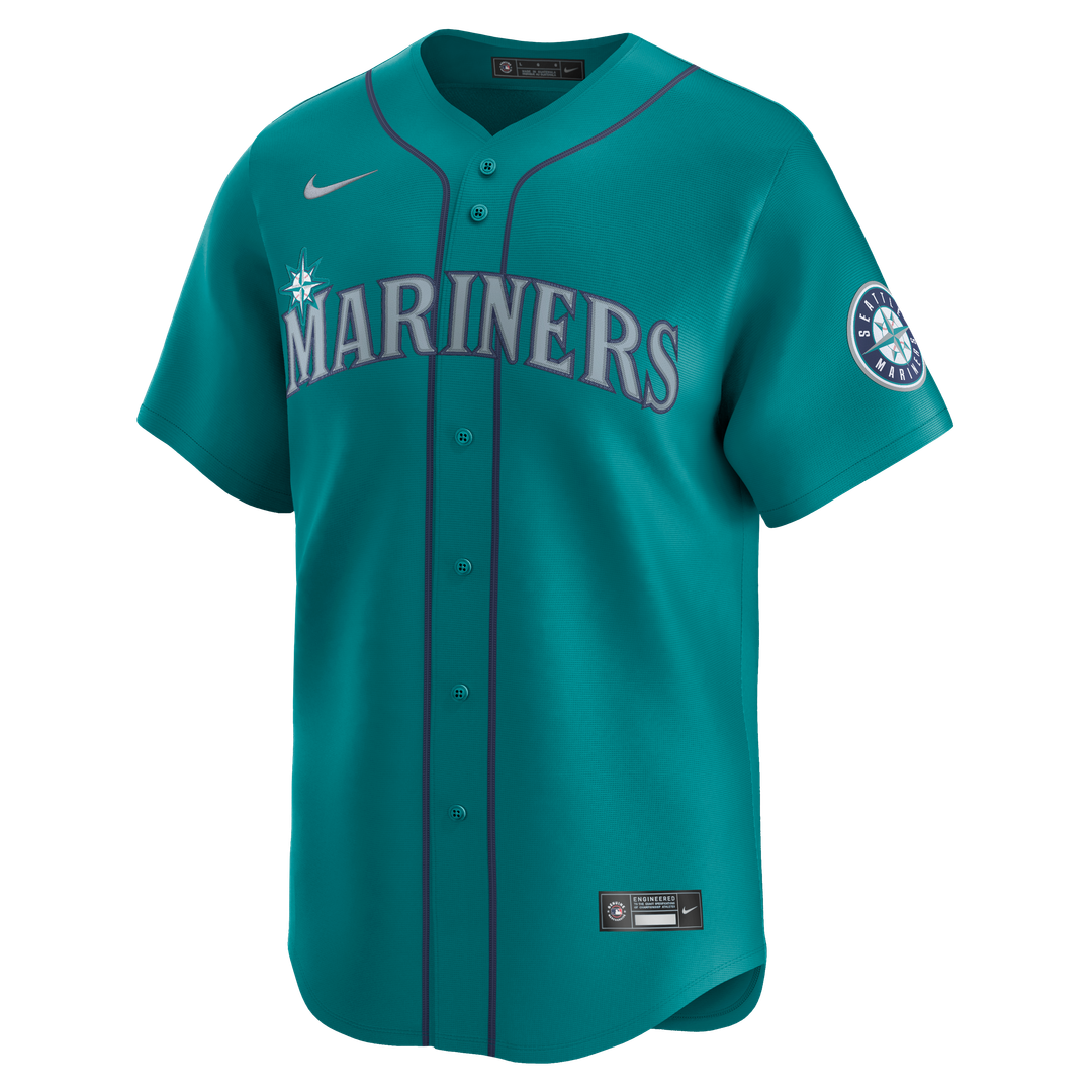 Cal Raleigh Seattle Mariners Nike Alternate Limited Jersey - Teal