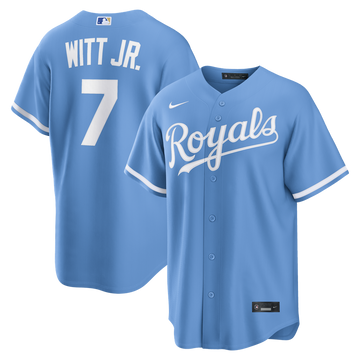 Bobby Witt Jr. Kansas City Royals Nike Alternate Replica Jersey - Light Blue