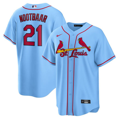 Lars Nootbaar St. Louis Cardinals Nike Alternate Replica Jersey - Light Blue