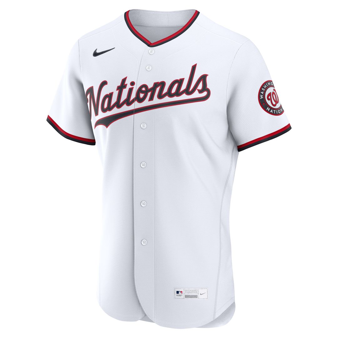 Washington Nationals Nike Home Authentic Custom Jersey - White