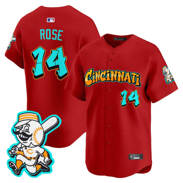 Cincinnati Reds 'Graffiti Queen City Edition' Vapor Premier Limited Jersey - All Stitched -Red