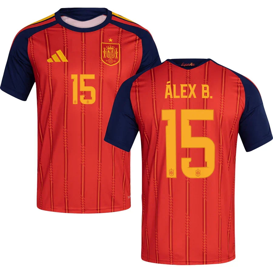 Men’s #15 Alex B. 2026 World Cup Spain Jersey