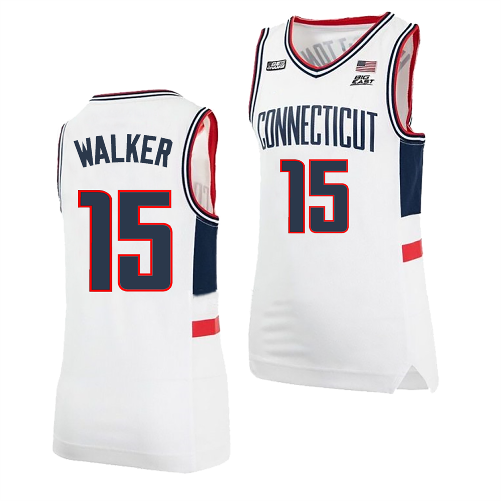 Men's #15 Kemba Walker UConn Huskies College Basketball Jersey