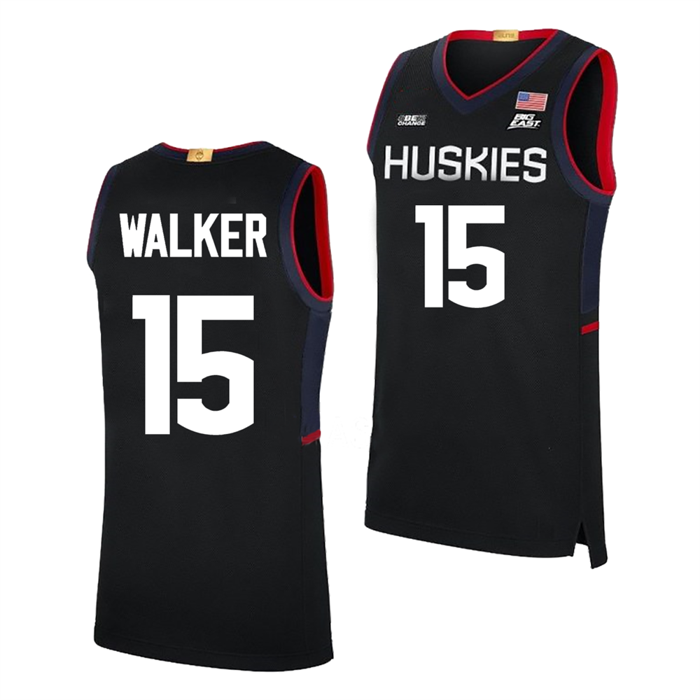 Men's #15 Kemba Walker UConn Huskies College Basketball Jersey